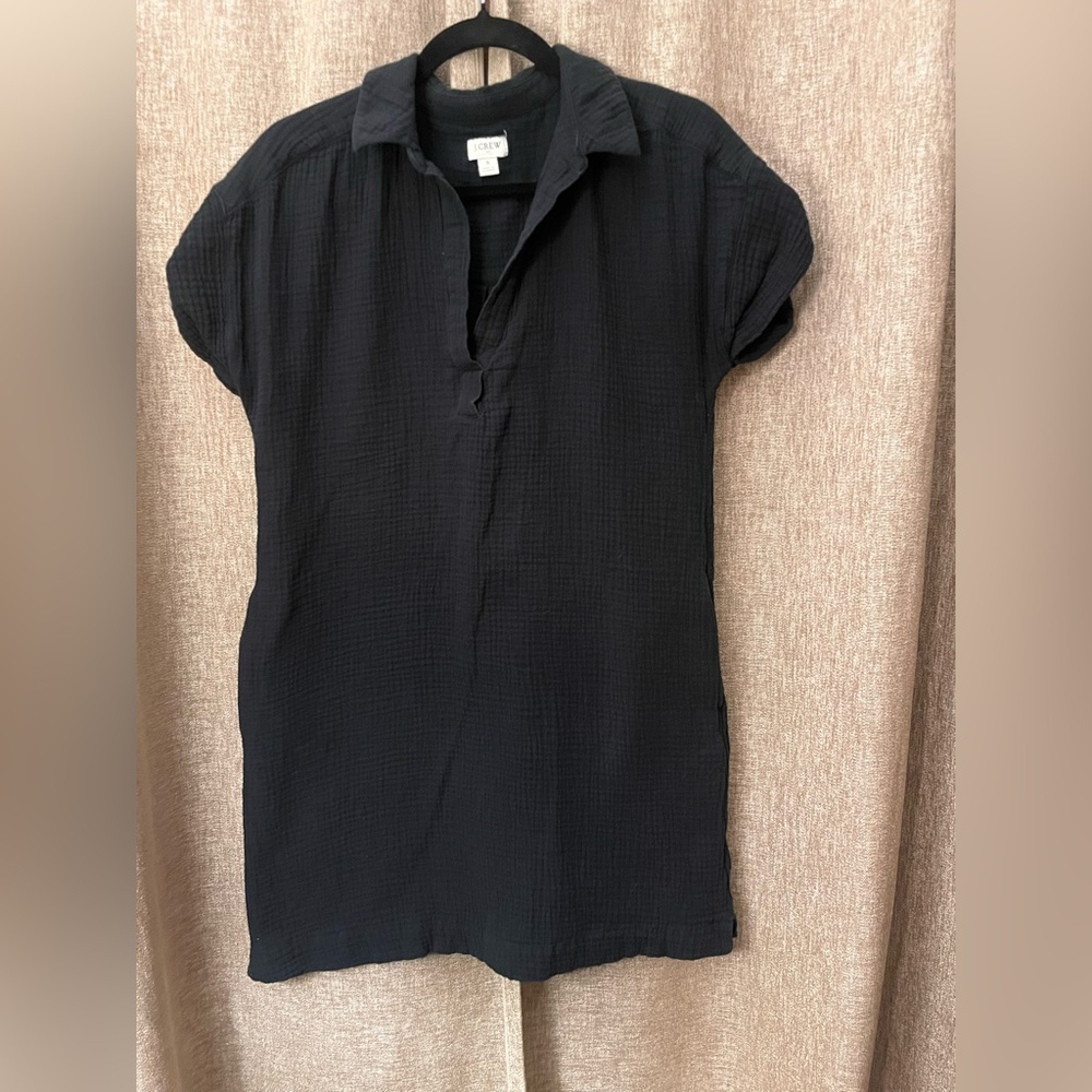 J.Crew Classic Black Gauze fabric Dress